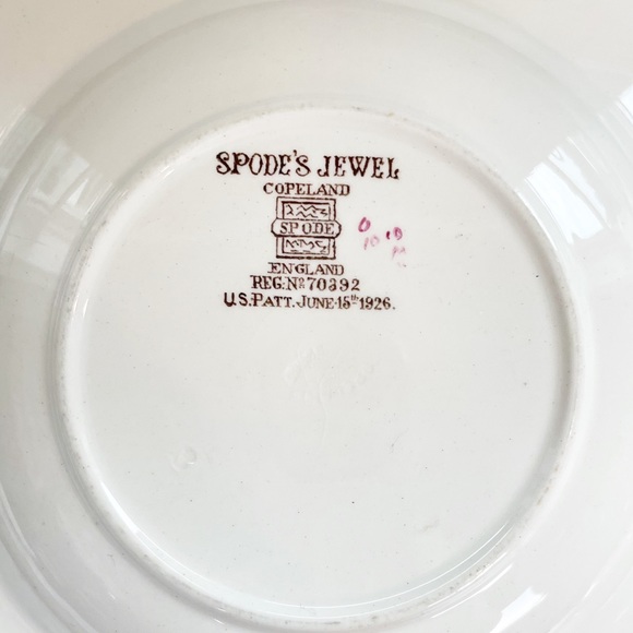 Vintage Spode's Jewel Floral Ann Hathaway Copeland Salad/Dessert Plate Soup Bowl - Picture 3 of 11
